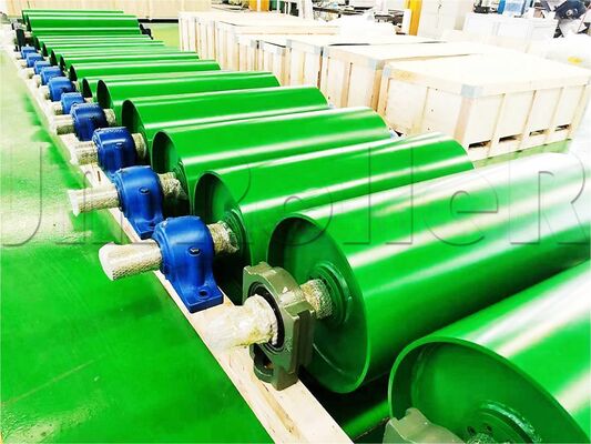 La puleggia posteriore del trasportatore industriale rivestita anti-corrosione fornisce un'ingegneria di precisione e durabilità per gestire carichi pesanti in modo efficiente